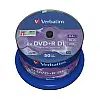 Диск DVD Verbatim 8.5Гб 8X CakeBox 50 шт MATT SILVER SURFACE (43758)