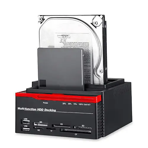 Док-станция для жестких дисков с картридером Digital Lion WLX-893U | Внешний карман SATA + IDE 2,5"/3,5"