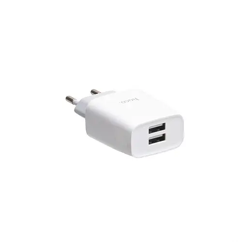 Сетевое зарядное устройство Hoco C73A 2 USB Micro Белый