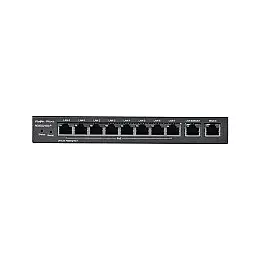 Маршрутизатор Ruijie Reyee RG-EG210G-P (1xGE WAN, 3xGE WAN/PoE+ LAN, 6xGE PoE+ LAN, максимальная мощность PoE 70W, VPN, Ruijie cloud)