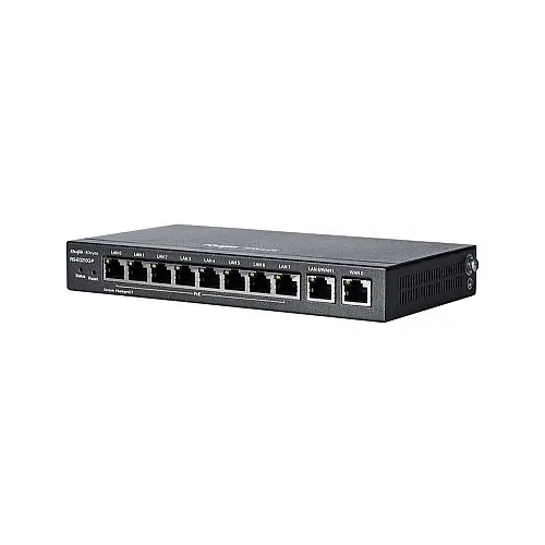 Маршрутизатор Ruijie Reyee RG-EG210G-P (1xGE WAN, 3xGE WAN/PoE+ LAN, 6xGE PoE+ LAN, максимальная мощность PoE 70W, VPN, Ruijie cloud)