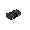 Перехідник обладнання Lucom VGA HD15 M/F 60.0m (1xRJ45) 1080p metal cat.5e/6 чорний (62.09.8096)