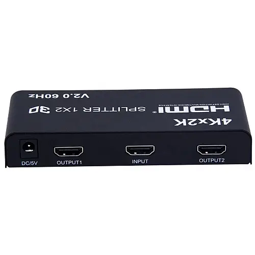 Сплиттер Lucom HDMI 1x2 Splitter Act v2.0 4K@60Hz Черный (62.09.8249)