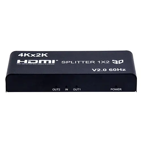 Сплиттер Lucom HDMI 1x2 Splitter Act v2.0 4K@60Hz Черный (62.09.8249)