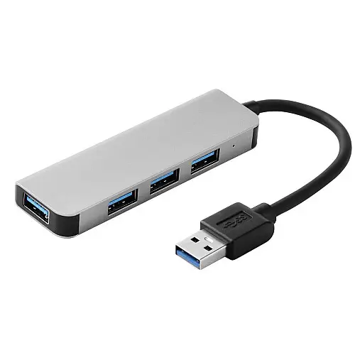 Концентратор USB-хаб RIAS BYL-2013U 4 порта USB 3.0 Silver
