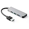Концентратор USB-хаб RIAS BYL-2013U 4 порта USB 3.0 Silver