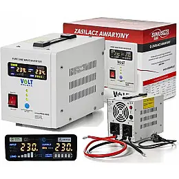Джерело безперебійного живлення ДБЖ Volt Polska Sinus PRO 500E 12V/230V 500 ВА 350 Вт із чистою синусоїдою