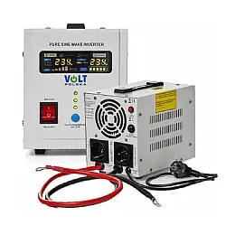 Джерело безперебійного живлення ДБЖ Volt Polska Sinus PRO 800E 12V/230V 800 ВА 500 Вт із чистою синусоїдою