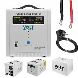 Джерело безперебійного живлення ДБЖ Volt Polska Sinus PRO 1500E 12V/230V 1500 ВА 1000 Вт із чистою синусоїдою