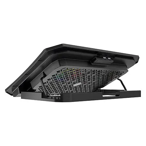 Підставка кулер для ноутбука MeeTion CoolingPad CP3030 з RGB підсвіткою Black