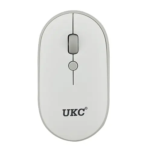 Комплект бездротова клавіатура з мишею UKC 5263 White (3_03693)