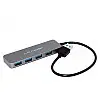 USB hub Acasis HS-080 на 4 порти USB 3.0 Сріблястий