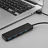 USB hub Acasis AB3-L42 на 4 порти USB 3.0 Чорний