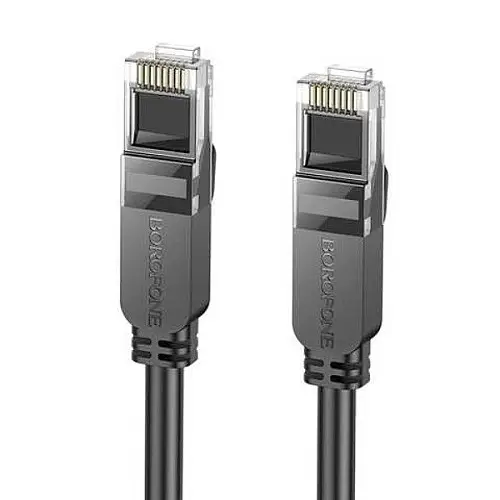 Сетевой кабель RJ45 BOROFONE BUS01 10 м Black N