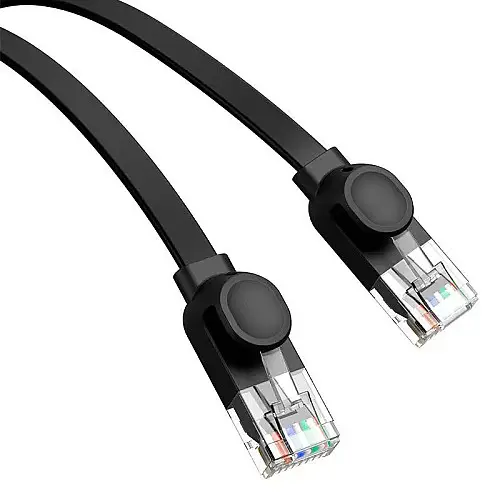 Кабель сетевой RJ45 Baseus CAT6 LAN Ethernet RJ45 плоский 30 м Black N