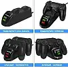 Подвійна зарядна станція Dobe для геймпадів PlayStation (PS4 / PS4 Slim / PS4 Pro) Dualshock 4 з LED індикатором Чорна