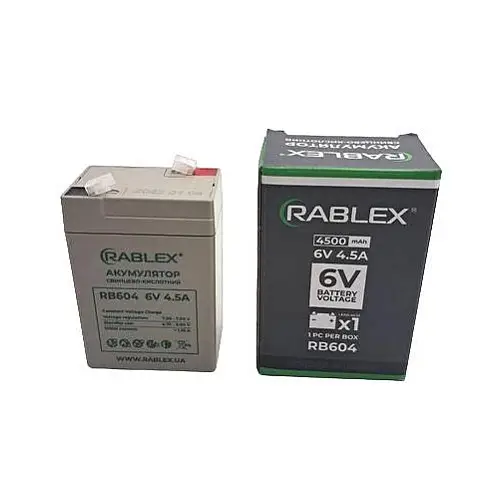 Акумулятор Rablex RB604 6V/4,5Ah