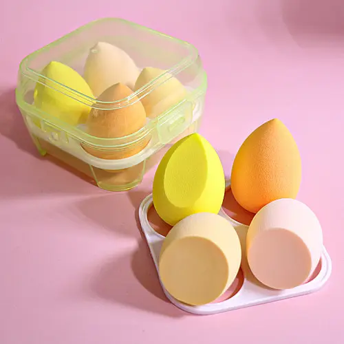 Набор спонжей для макияжа ANbeauty 4 шт 4х6 см Разноцветный (AN0103066)