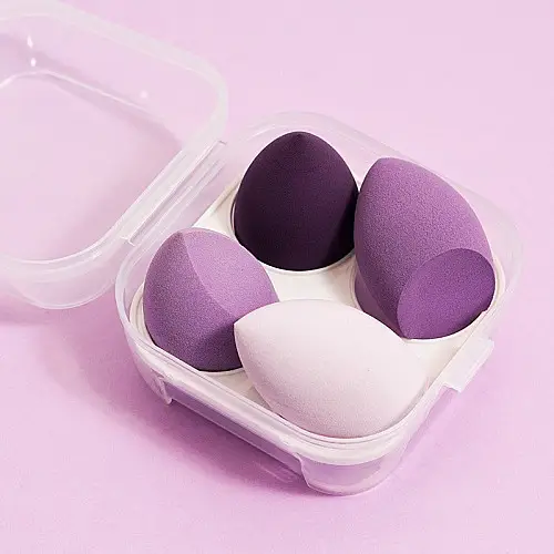Набор спонжей для макияжа ANbeauty (4шт.) Фиолетовый (AN0103068)