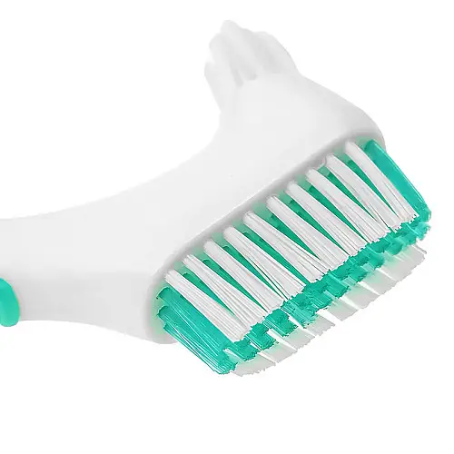 Щетка для чистки зубных протезов Lesko 29587 15,5 см Зеленый (10735-58262)