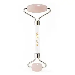 Роллер с кристаллом розового кварца SKIN GYM Rose Quartz Facial Roller