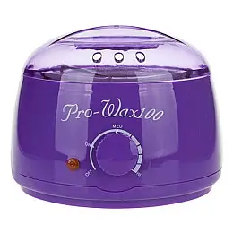 Воскоплав баночний PRO-WAX 100 з терморегулятором для воску у банці/гранулах Purple (14987-hbr)