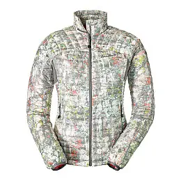 Куртка Eddie Bauer Womens MicroTherm StormDown Jacket Print CHROME S Сірий (1142CH-S)