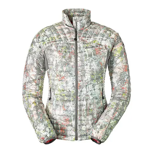 Куртка Eddie Bauer Womens MicroTherm StormDown Jacket Print CHROME S Сірий (1142CH-S)