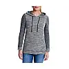 Пуловер Eddie Bauer Womens Kapuzenpullover NAVY MELIERT L Сірий (GR4132NVM)