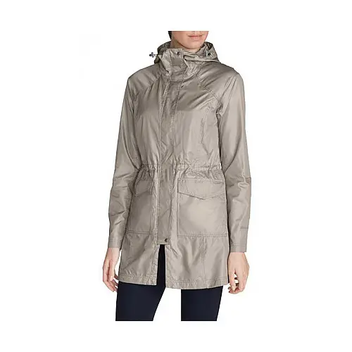 Плащ Eddie Bauer Womens Somerland Convertible Trench Coat XS Сірий (5048LTAU-XS)