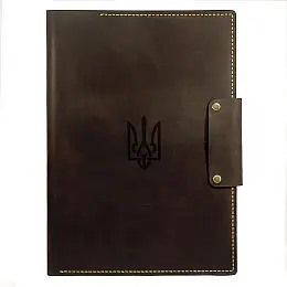 Ділова папка для документів Anchor Stuff Герб України А4 Коричнева (as150101-4)