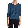 Блузка Eddie Bauer Womens Girl On The Go Wrap It Up Top BALTIC M Синій (5154BT)