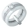 Серебряное кольцо SilverBreeze с керамикой 16.5 (0481630)
