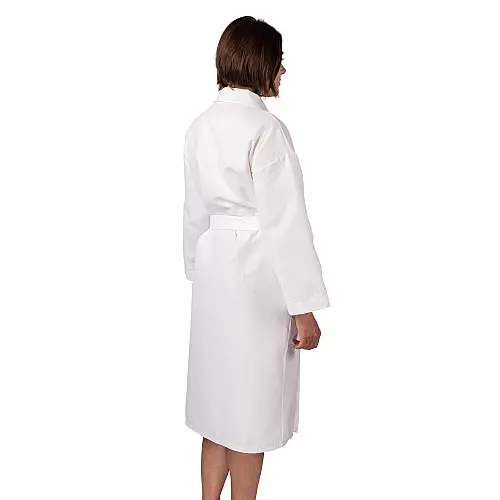 Вафельный халат Luxyart Кимоно XL Белый (LS-0412)