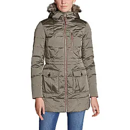 Парку Eddie Bauer Women Yukon Classic Down Parka LT TAUPE XS Сірий (5074LTAU-XS)