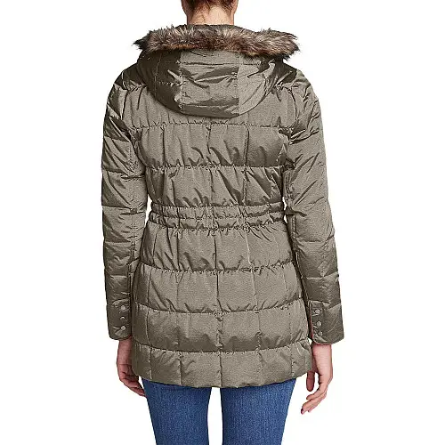 Парка Eddie Bauer Women Yukon Classic Down Parka LT TAUPE XS Серый (5074LTAU-XS)