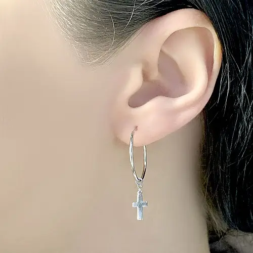 Серебряные серьги SilverBreeze без камней (2023883)