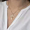 Золотий хрестик з розп'яттям 02439 Онікс.