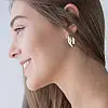 Золотые серьги Кольца с03821 Оникс