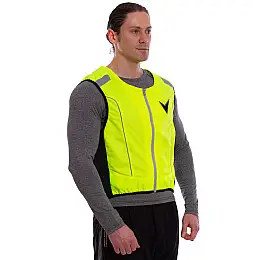 Жилет світловідбиваючий NERVE MS-1222 р-р 3XL-4XL Чорний-Салатовий