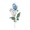 Брошь BROCHE Розы синяя BRSF111197
