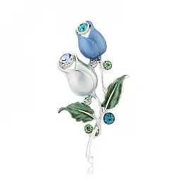 Брошу BROCHE Рози синяя BRSF111197