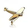 Брошь BROCHE Самолёт золотистая BRBF110763