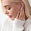Серебряная серьга - каффа Линии 123109 Оникс 0.90 г