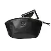 Косметичка Grande Pelle 805610 глянцевая кожа Черная 11 × 24 × 7.5