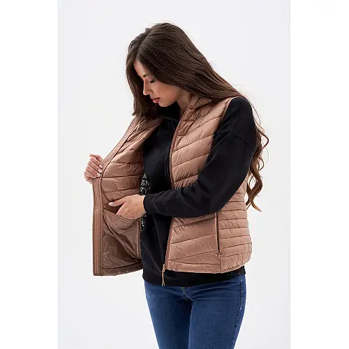 Жилет AVECS - 50197B/71-капучіно 5XL