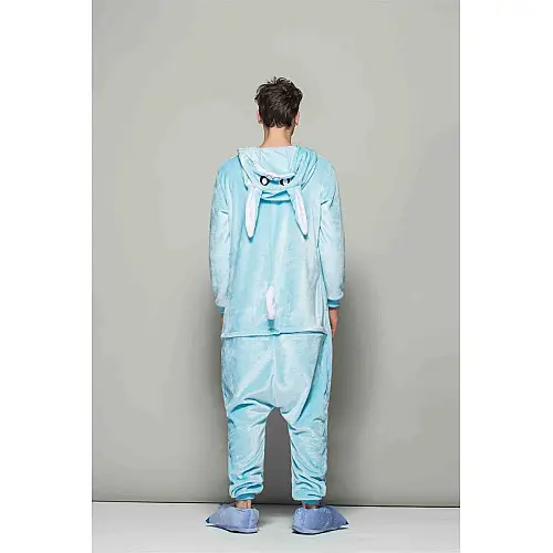 Пижама Кигуруми взрослая BearWear Зайка New M 155 - 165 см Голубой (K1W1-0186-M)