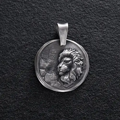 Серебряный кулон Знак зодиака Лев 133221лев Оникс