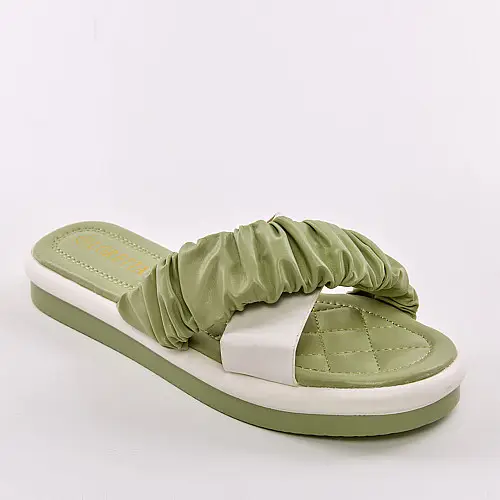 Шлепанці жіночі 338091 р.40 (25,5) Fashion Зелений