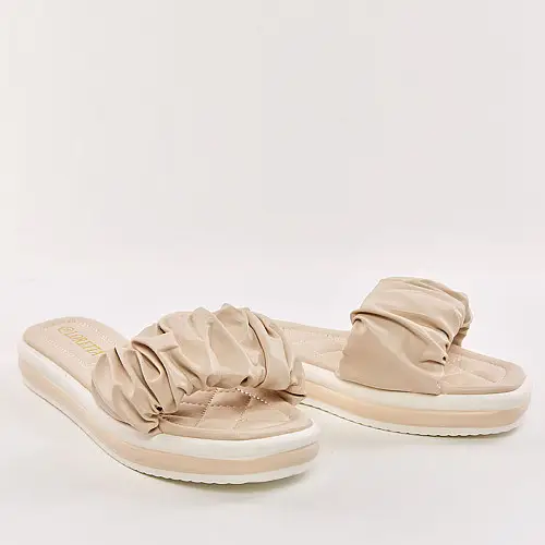 Шлепанці жіночі 338070 р.40 (25,5) Fashion Бежевий